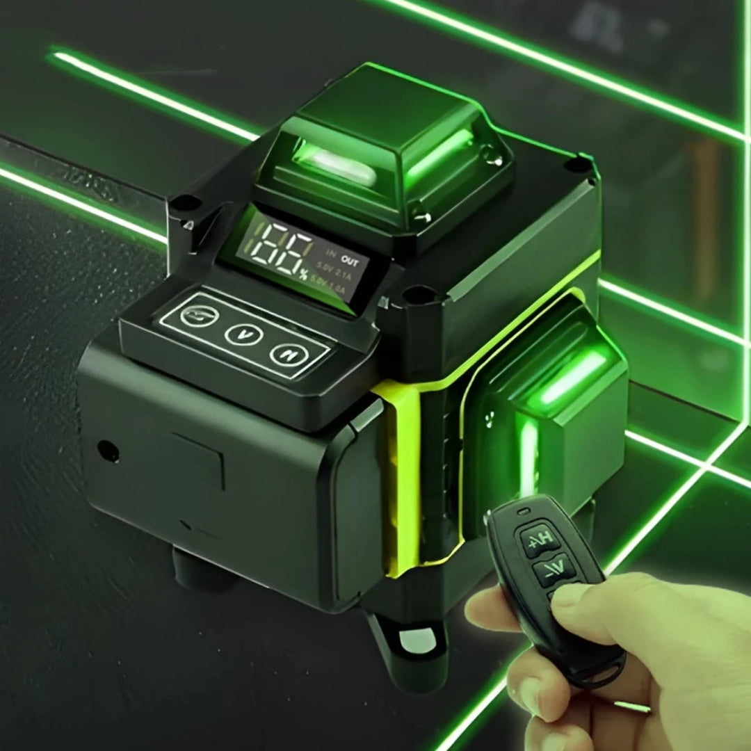 Professional 12-Line 3D Green Laser Level Self-Leveling