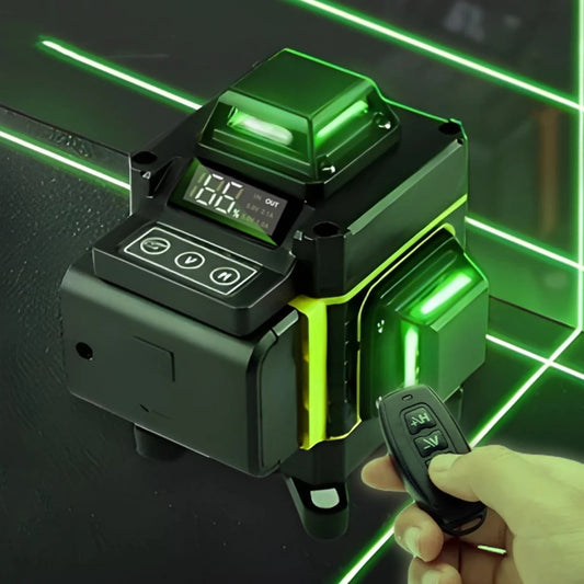 Professional 12-Line 3D Green Laser Level Self-Leveling